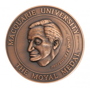 The Moyal Medal is awarded annually by Macquarie University for research contributions to mathematics, physics or statistics.