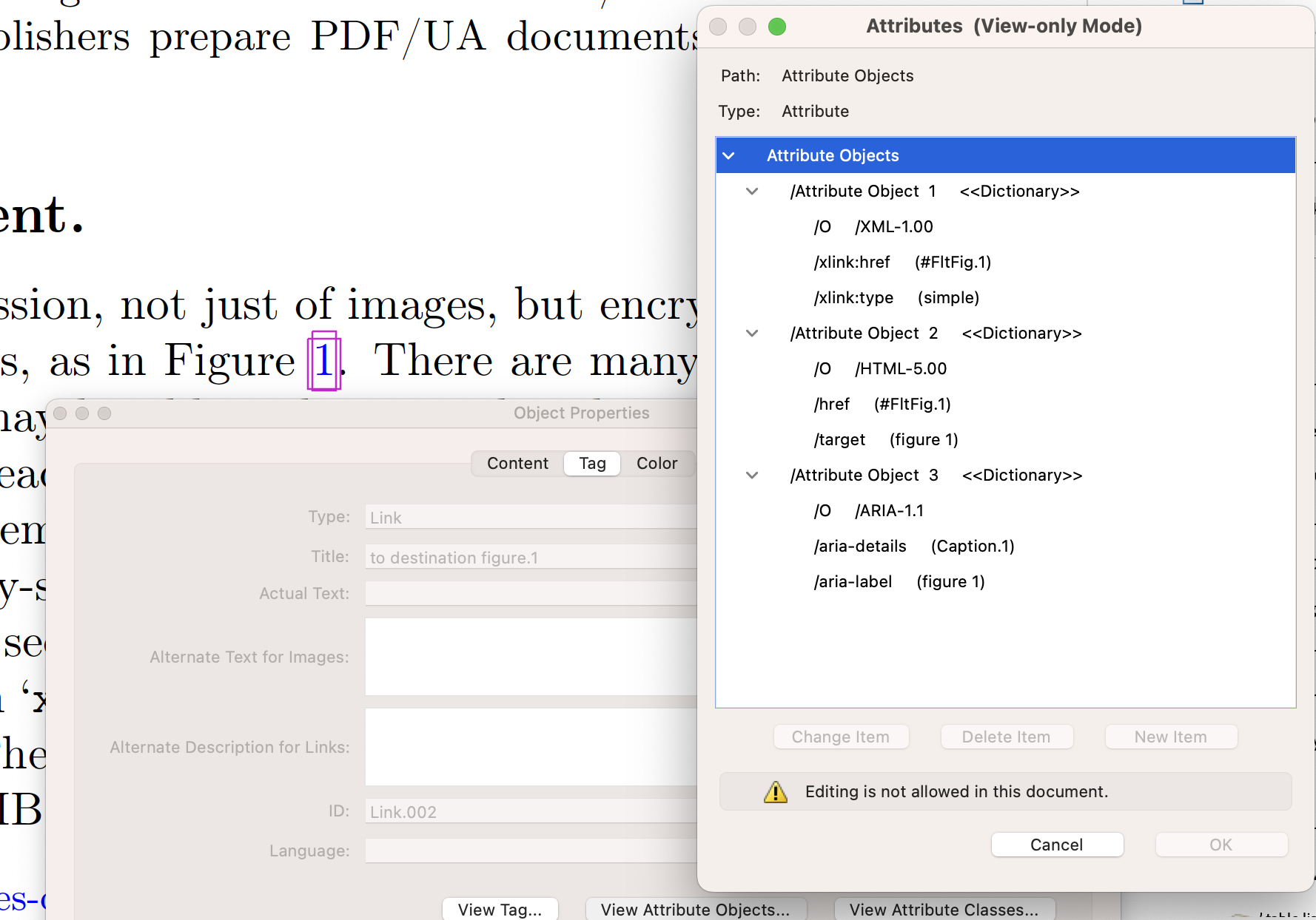 Specialised attributes for the link structure, used with various comsumer applications